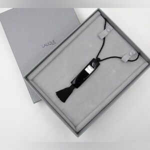 NIB LALIQUE Vintage Arethuse Masque de Femme Resin Silk Cord Pendant Necklace